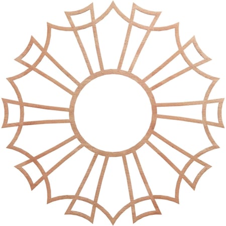 Ekena Millwork Augustus Wood Fretwork Pierced Ceiling Medallion, Cherry, 36"OD x 12 5/8"ID x 1/4"T CMWP36X36X0250AUCH